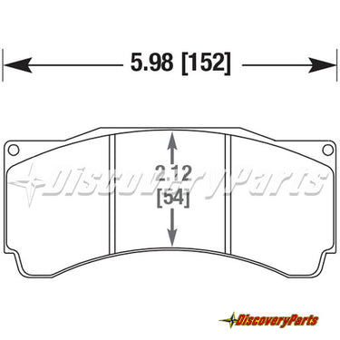 Carbotech CTCP5070-D54 Brake Pads AP CP9660, CP5555, CP5060